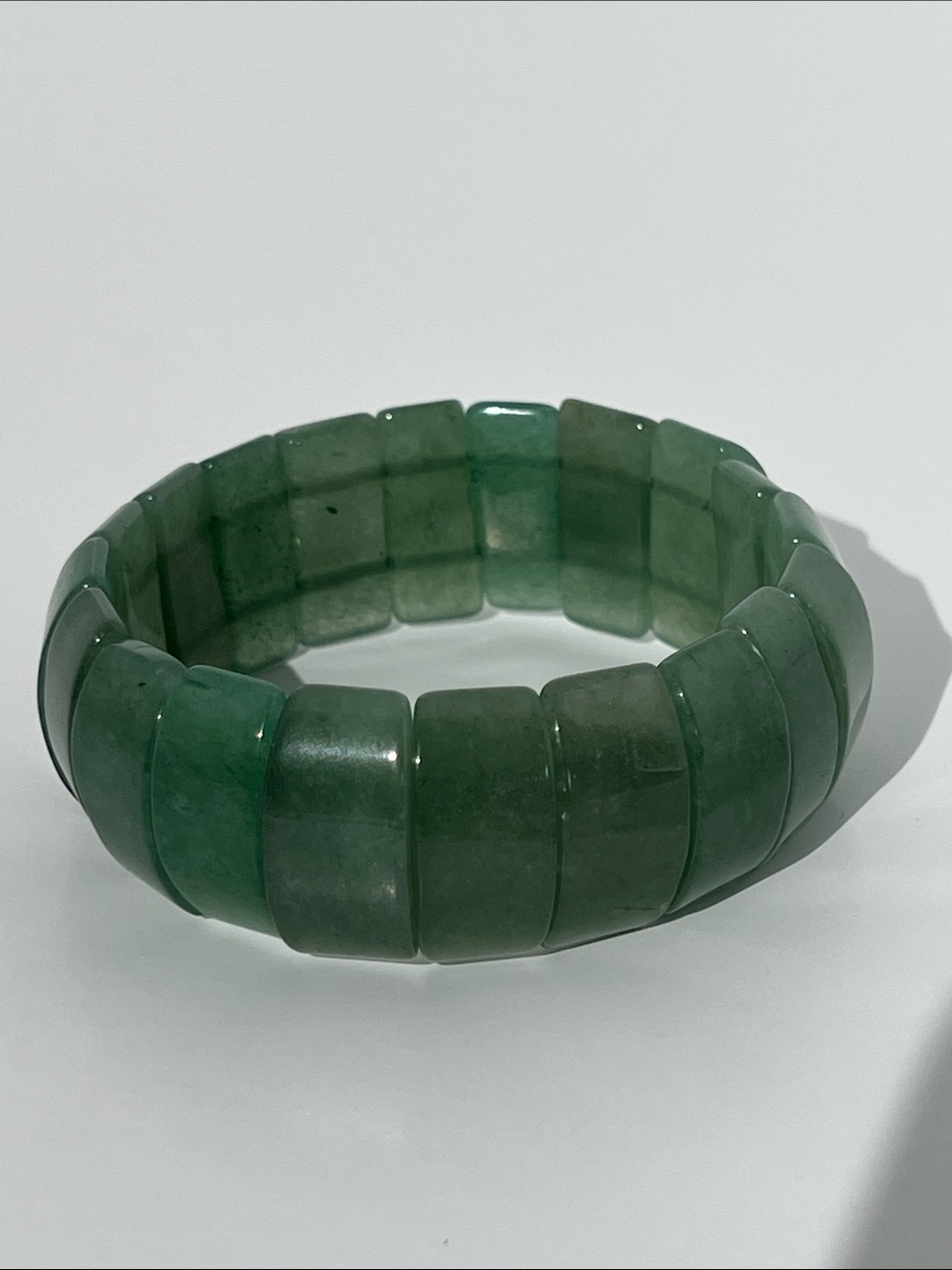 Green Stone Stretch Bracelet - Home Accents